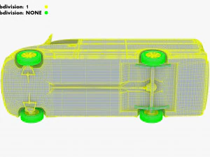 Generic Commercial Cargo Van M 4 3D Model