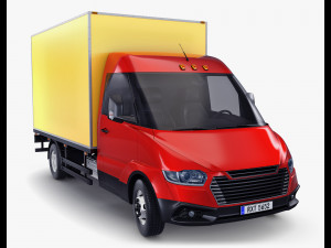 Generic Box Truck M 3 3D Модель