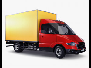 Generic Box Truck M 3 3D Модель