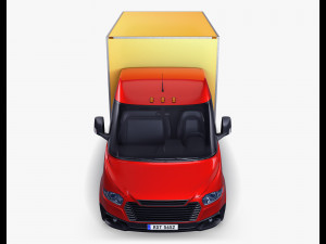 Generic Box Truck M 3 3D Модель