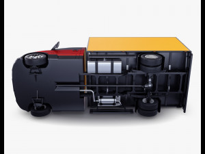 Generic Box Truck M 3 3D Модель