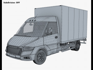 Generic Box Truck M 3 3D Модель