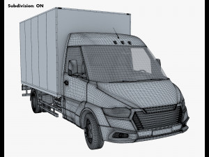 Generic Box Truck M 3 3D Модель