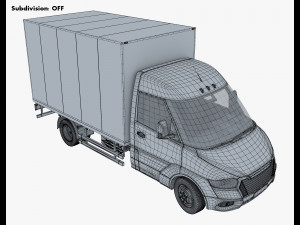 Generic Box Truck M 3 3D Модель