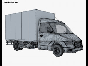Generic Box Truck M 3 3D Модель