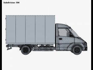 Generic Box Truck M 3 3D Модель