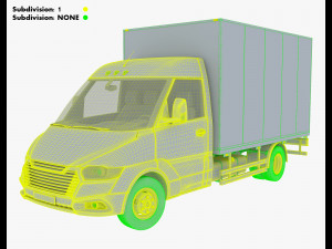 Generic Box Truck M 3 3D Модель