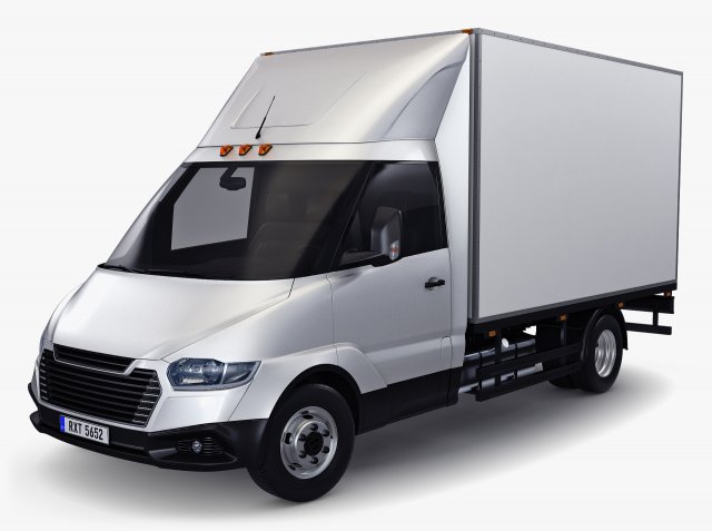 Generic Box Truck M 4 3D 模型 .c4d .max .obj .3ds .fbx .stl .blend 
