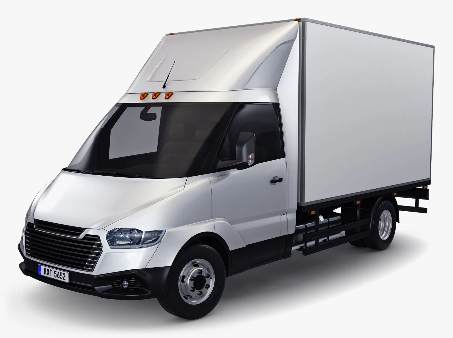 Generic Box Truck M 4 3D Model .c4d .max .obj .3ds .fbx .stl .blend