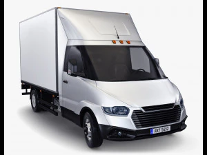 Generic Box Truck M 4 3D Model