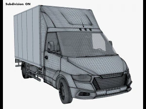 Generic Box Truck M 4 3D Model
