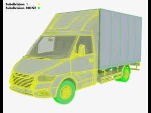 Generic Box Truck M 4 3D Model