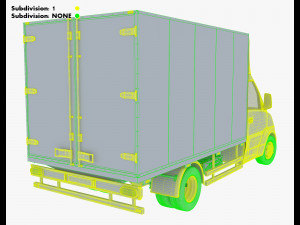 Generic Box Truck M 4 3D 模型