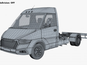 Generic Truck Chassis Frame M 2 3D Model