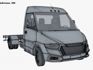 Generic Truck Chassis Frame M 2 3D Model
