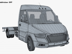 Generic Truck Chassis Frame M 2 3D Model