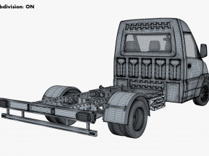 Generic Truck Chassis Frame M 2 3D Model