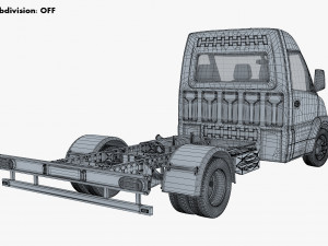 Generic Truck Chassis Frame M 2 3D Model