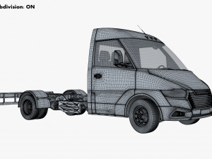 Generic Truck Chassis Frame M 2 3D Model