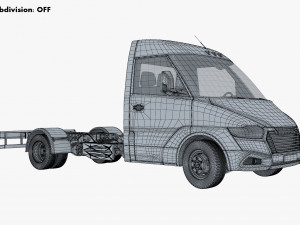 Generic Truck Chassis Frame M 2 3D Model
