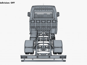 Generic Truck Chassis Frame M 2 3D Model