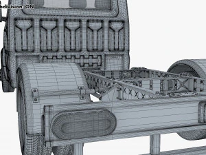 Generic Truck Chassis Frame M 2 3D Model