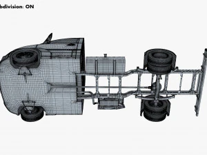 Generic Truck Chassis Frame M 2 3D Model