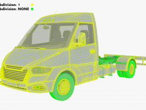 Generic Truck Chassis Frame M 2 3D Model