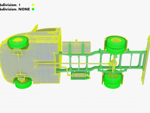 Generic Truck Chassis Frame M 2 3D Model