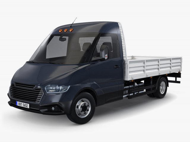 Generic Light Duty Truck M 2 3D 模型 .c4d .max .obj .3ds .fbx .stl .blend 