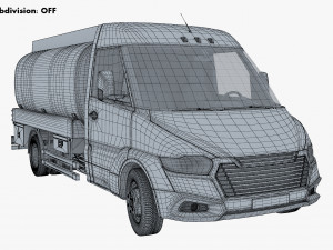 Generic Light Truck Tank M 2 3D-Modell