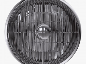 Classic Round Headlight v 2 3D 모델