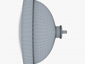 Classic Round Headlight v 2 3D 모델