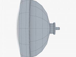 Classic Round Headlight v 2 3D 모델