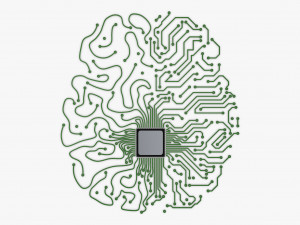 Artificial Intelligence Circuit Brain M 1 Modelo 3D