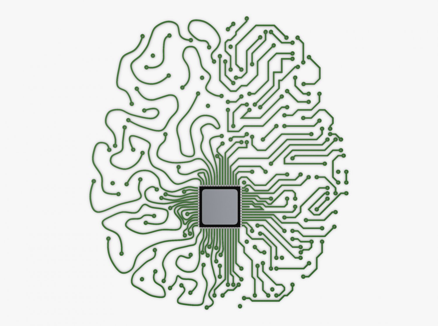 Artificial Intelligence Circuit Brain M 1 3D Model