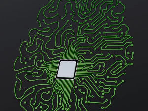 Artificial Intelligence Circuit Brain M 1 3D Model