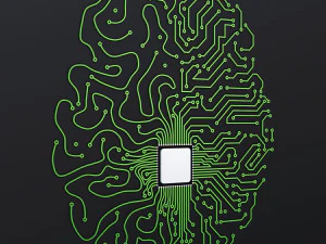 Artificial Intelligence Circuit Brain M 1 3D Model