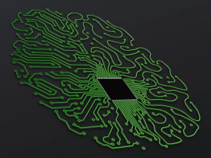 Artificial Intelligence Circuit Brain M 1 3D Model