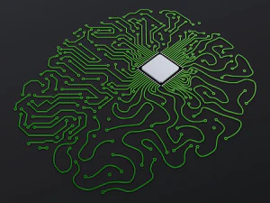 Artificial Intelligence Circuit Brain M 1 3D Model