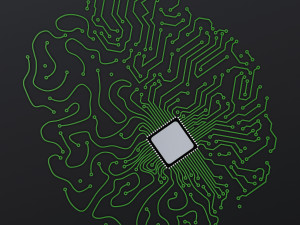 Artificial Intelligence Circuit Brain M 1 3D Model