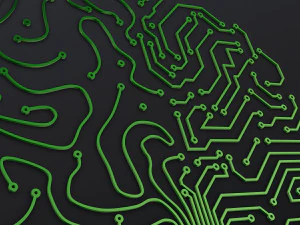 Artificial Intelligence Circuit Brain M 1 3D Model