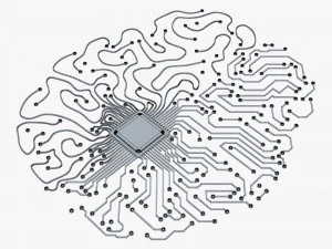 Artificial Intelligence Circuit Brain M 1 3D Model