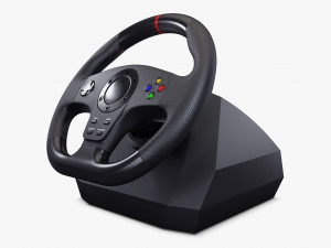 Racing Steering Wheel Game Control M 1 3D Model