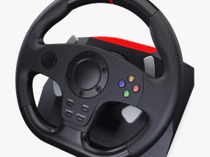 Racing Steering Wheel Game Control M 1 3D Model