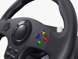 Racing Steering Wheel Game Control M 1 Model 3D