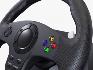 Racing Steering Wheel Game Control M 1 3D Model