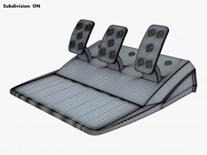 Simple Simulator Game Racing Pedals M 1 3D Model