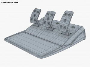 Simple Simulator Game Racing Pedals M 1 3D Model
