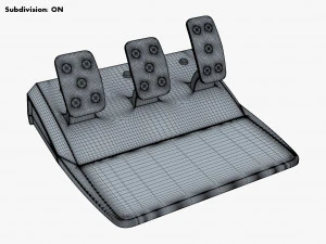 Simple Simulator Game Racing Pedals M 1 3D Model